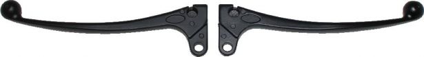 Brake & Clutch Lever Set - Aluminum, Black - LVR3220BK - PBC2985F1