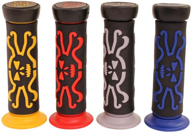 Throttle Grips - Skulls, Blue - 70D1835BU - PBC2722F1