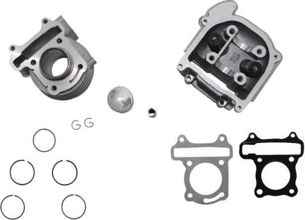 Top End Assembly - GY6, 50cc, Air Cooled, Complete Top End Assembly - 20A8957 - PBC1455F1
