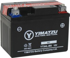 Battery - GTX4L-BS Yimatzu, AGM, Maintenance Free - PBCBATMFF1