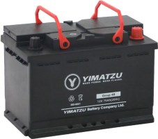 Battery - Group 48 / H6 / L3 Automotive, 12V 75Ah, 730CCA, SLA, MF, Yimatzu - BATAM1248 - PBC155EF1