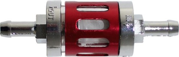 Fuel Filter - Posh Racing, Silver/Red - 20A5240RD - PBC2518F1