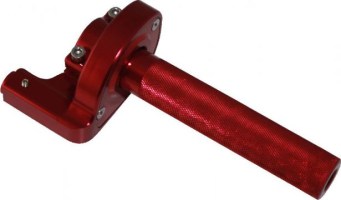 Throttle Lever - Twist Grip, CNC, 90cc to 250cc, Dirt Bike, Yimatzu Brand, Red - 70A3250RD - PBC2778F1