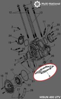 Head Gasket - Hisun, 400cc, ATV/UTV (1pc) - GSK2043 - PBC2678F1