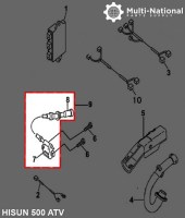 Ignition Coil - ATV, Hisun, 500-700cc - 10A2051 - PBC2125F1