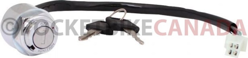 Ignition Key Switch - 4 Pin Female, Metal - 10A4262 - PBC2261F1