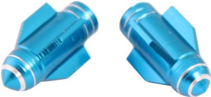 Valve Stem Caps - Blue Rockets - 40A9010BU - PBC3411F1
