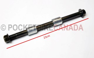 Front Axle w/Spacers and Bolt for 250cc, X31(19/16), Dirt Bike 4 Stroke - G2080017